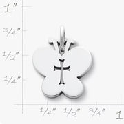 Crosslet Butterfly Charm