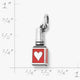 Enamel Red Nail Polish Charm