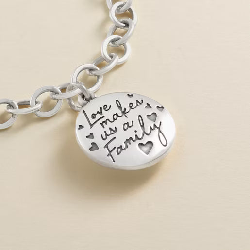 Love Makes Us a Family Charm