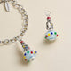 Enamel Christmas Penguin Art Glass Charm