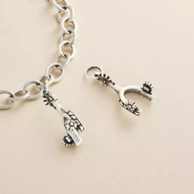 Hearts and Flowers Spur Charm