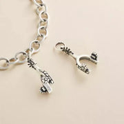 Hearts and Flowers Spur Charm