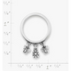 Daisy and Butterflies Dangle Ring