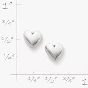 Solid Heart Studs