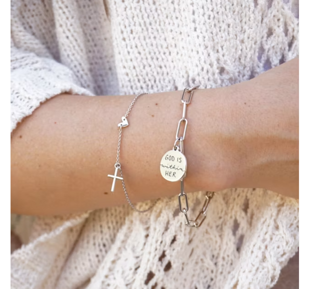 Faith and Love Link Bracelet