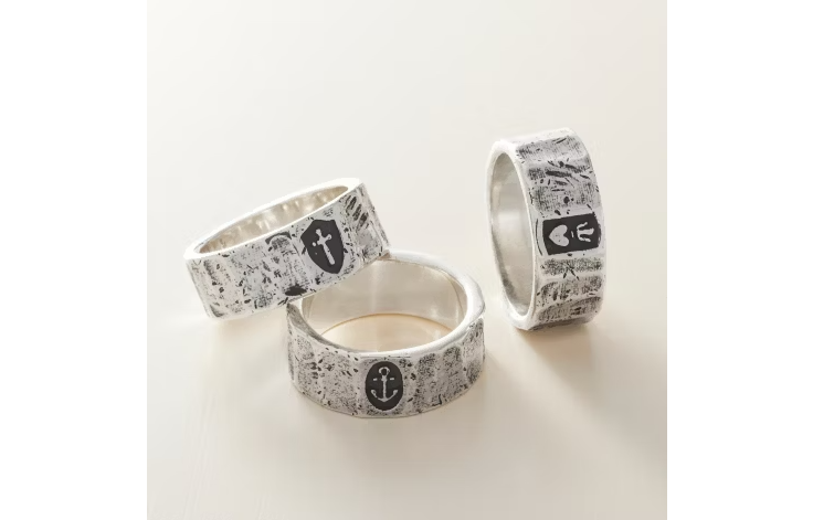 Forged Faith, Hope and Love Ring