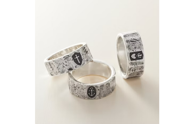 Forged Faith, Hope and Love Ring