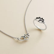 Furry Friends Heart Ring