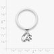 Tiny Tiara Charm Dangle Ring