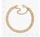 Light Double Curb Charm Bracelet