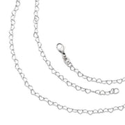 Delicate Connected Hearts Chain