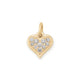 Delicate Pave Diamond Heart Pendant