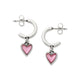 Heart Necklace Layer and Heart Hoops