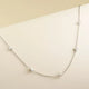 Delicate Hearts Station Necklace
