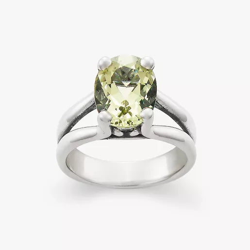Oval Gemstone Ring