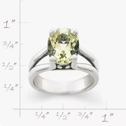 Oval Gemstone Ring