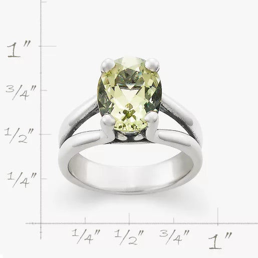 Oval Gemstone Ring