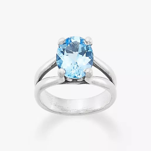 Oval Gemstone Ring