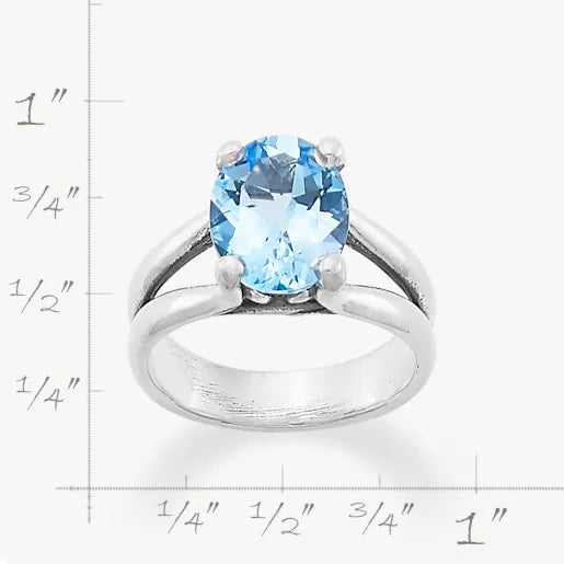 Oval Gemstone Ring