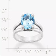 Oval Gemstone Ring