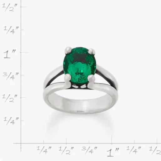 Oval Gemstone Ring