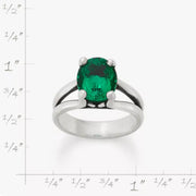 Oval Gemstone Ring