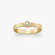 Petite Hammered Gemstone Ring