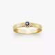 Petite Hammered Gemstone Ring