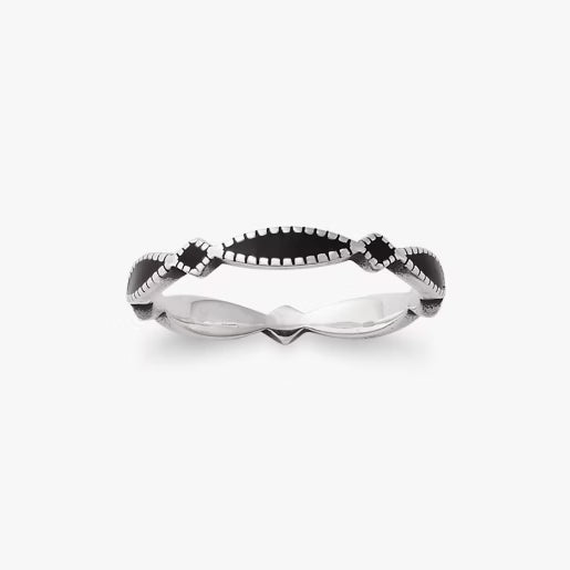 Enamel Cordoba Stacker Ring