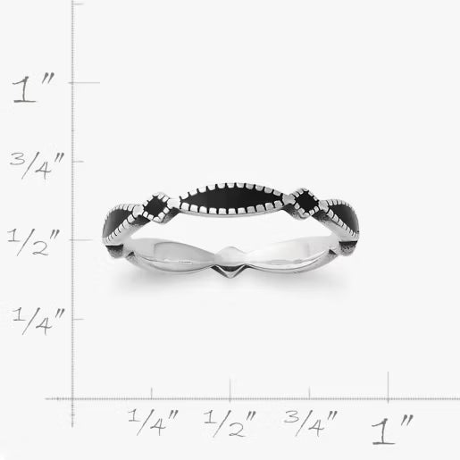 Enamel Cordoba Stacker Ring