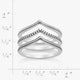 Chevron Ring Set