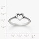 Delicate Heart Beaded Ring