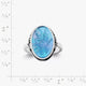 Sculpted Bluebonnet Layered Gemstone Ring