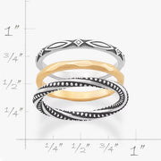 Connected Circles Ring Set