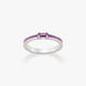 Enamel Gemstone Stacker Ring