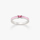 Enamel Gemstone Stacker Ring