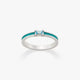 Enamel Gemstone Stacker Ring