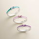 Enamel Gemstone Stacker Ring