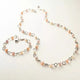 Twisted Wire Link Gemstone Necklace