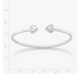 Two Hearts Flexible Cuff Bracelet