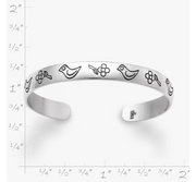 Child's Birds and Flowers Bracelet