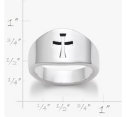 Wide Crosslet Ring