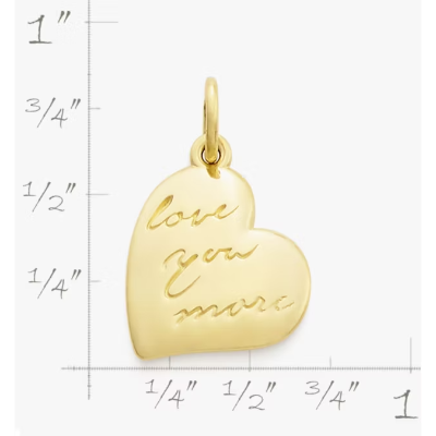 "Love You More" Charm