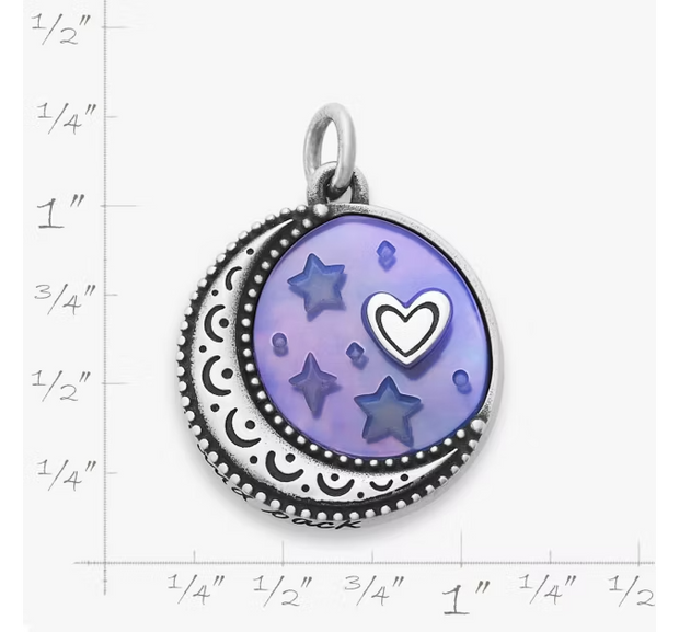 To the Moon and Back Sculpted Layered Gemstone Pendant