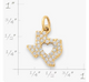 Pave Diamond Deep in the Heart of Texas Pendant