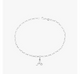 Small Script Initial Anklet