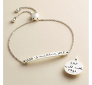 God is Within Her Slider Bracelet